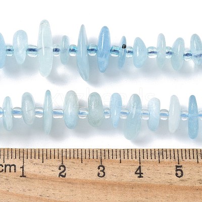 Natural Aquamarine Beads Strands G-E569-J13-01-1