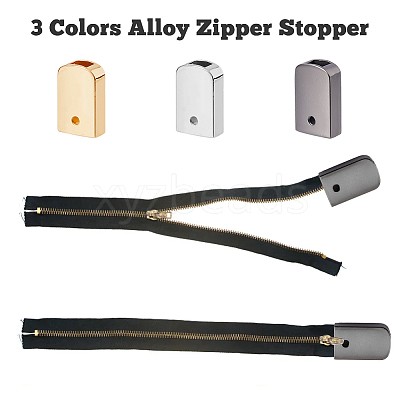 36 Sets 3 Color Alloy Cord Ends FIND-DC0004-64-1
