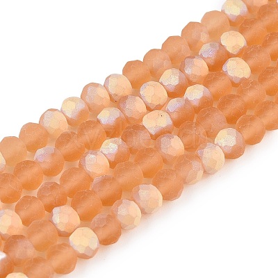 Transparent Glass Beads Strands EGLA-A044-T4mm-MB23-1