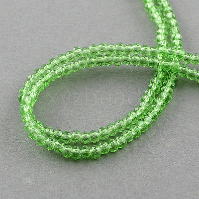Transparent Glass Beads Strands GLAA-R135-2mm-11-1