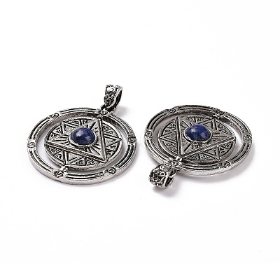 Natural Lapis Lazuli Pendants G-L524-05AS-06-1