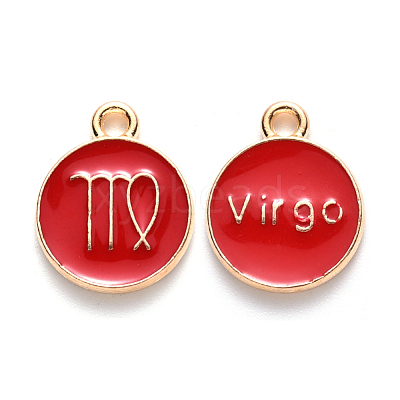 Alloy Enamel Pendants ENAM-S124-01A-07B-1