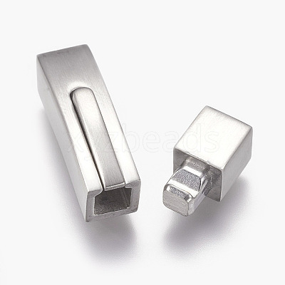 304 Stainless Steel Bayonet Clasps STAS-O114-046MP-C-1