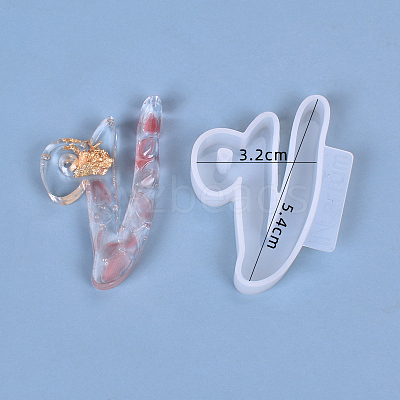 Letter DIY Silicone Molds DIY-I034-08V-1