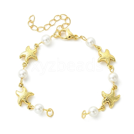 Ocean Sea Animals 304 Stainless Steel Link Chain Bracelet Making AJEW-JB01627-02-1
