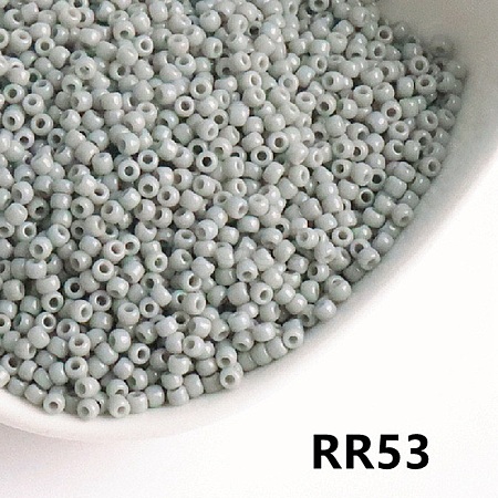 Opaque 6/0 Glass Seed Beads SEED-I013-4mm-RR53-1