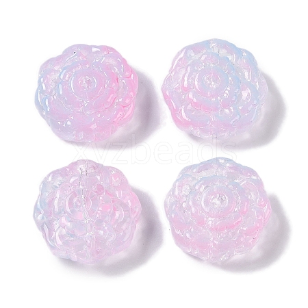 Painted Glass Beads GLAA-S202-14B-1