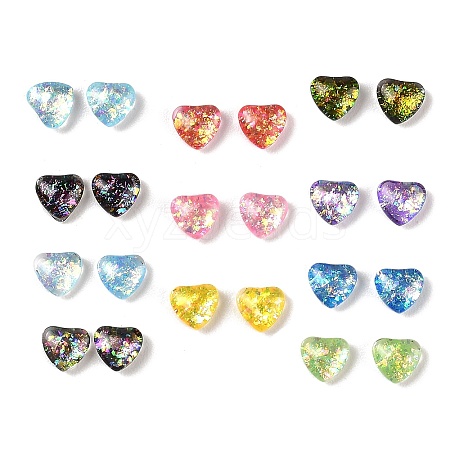 Resin Imitation Opal Cabochons RESI-H148-12-1