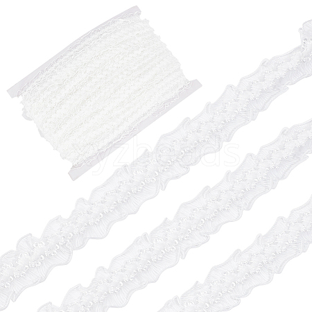 40M Elastic Lace Trim OCOR-WH0003-005A-1