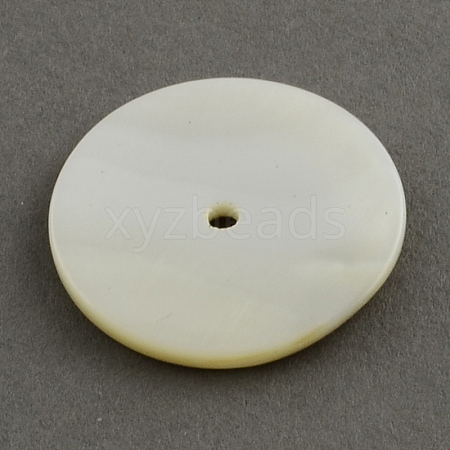 Natural Sea Shell Beads X-SSHEL-R024-6mm-1