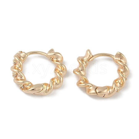 Brass Hoop Earrings EJEW-L292-001G-1