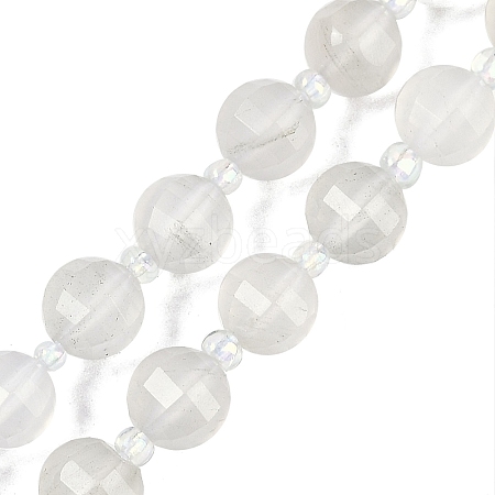 Natural White Jade Beads Strands G-G182-B28-03-1