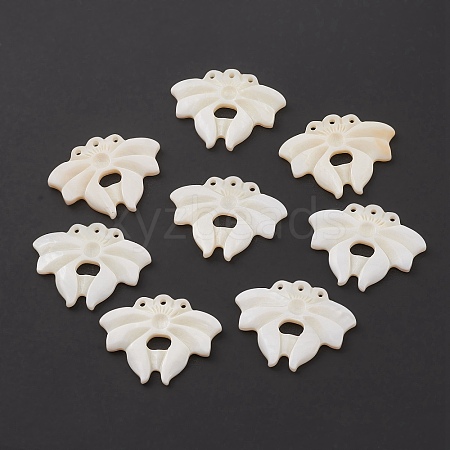 Natural Freshwater Shell Pendants BSHE-E028-14-1