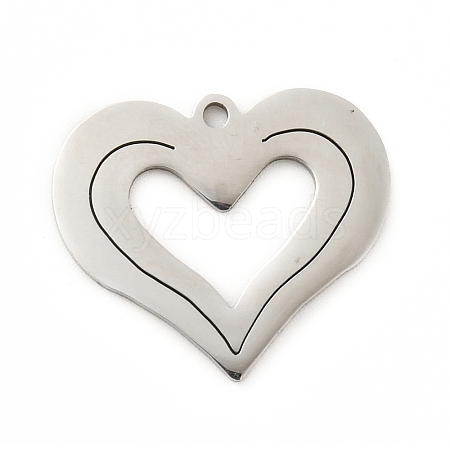 Non-Tarnish 201 Stainless Steel Pendants LS-STAS-D190-14P-1