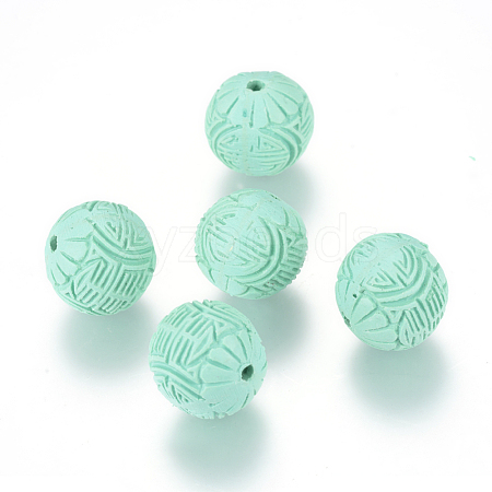 Handmade Cinnabar Beads X-CARL-R002-15mm-03-1