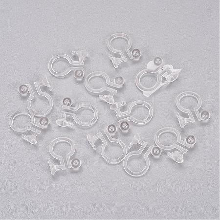 Clear Plastic Clip-on Earring Converter KY-P005-01-1