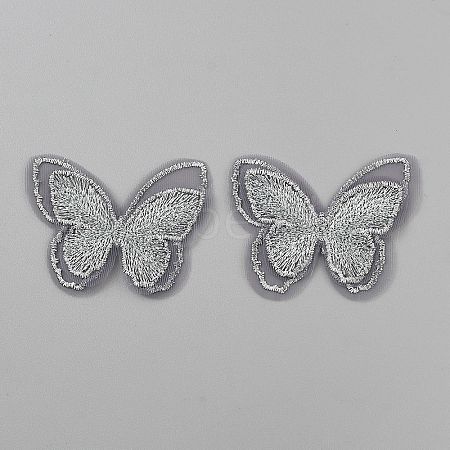 Polyester Iron on/Sew On Patches PATC-WH0022-01E-1