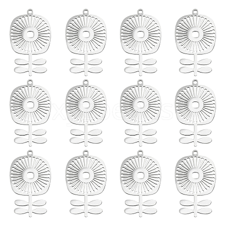 Unicraftale 14Pcs 201 Stainless Steel Pendants STAS-UN0036-50-1