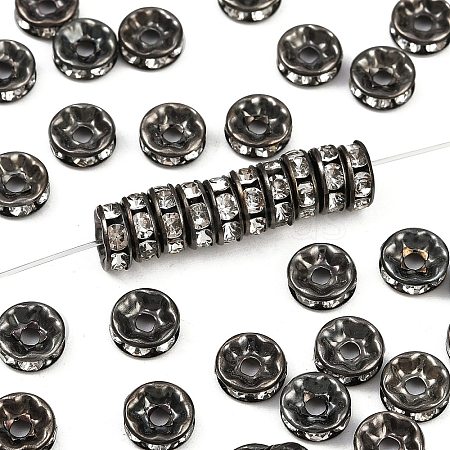 Iron Grade A Crystal Rhinestone Spacer Beads RB-A010-8MM-B-1