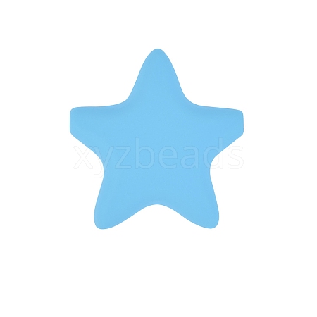 Star Silicone Beads PW-WG37751-31-1