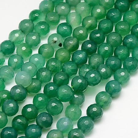 Natural Agate Beads Strands G-G580-10mm-13-1