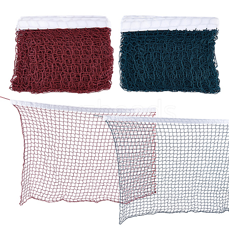 2Pcs 2 Colors Portable Polyester Badminton Net AJEW-NB0006-65-1