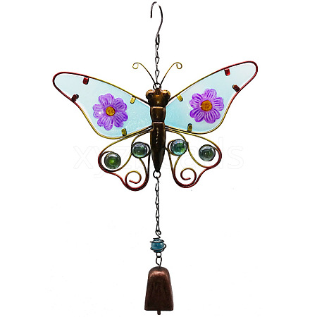 Iron & Glass Butterfly Pendant Decorations PW-WG63A30-01-1