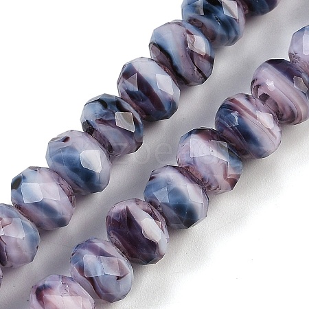 Handmade Lampwork Beads Strands LAMP-T007-13O-1