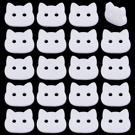 60Pcs Acrylic Buttons BUTT-PH0001-59C-01-1