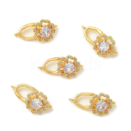 SHEGRACE Bras Micro Pave Clear Cubic Zirconia Fold Ovar Clasps XGRQ5F031-807GB-1