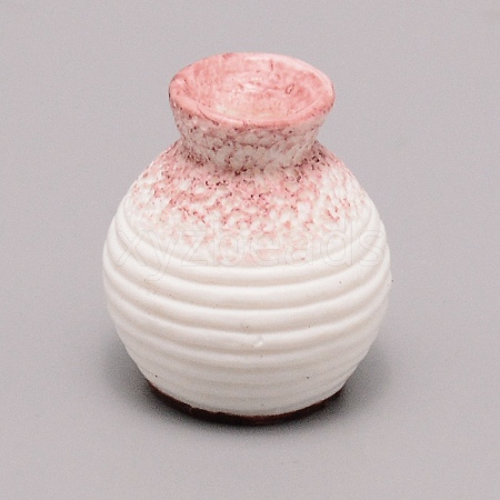 Resin Vase Miniature Flowerpot Ornaments AJEW-WH0251-96C-1