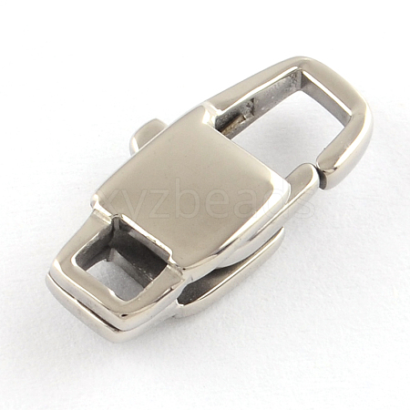 Tarnish Resistant Polished 304 Stainless Steel Lobster Claw Clasps X-STAS-R072-53A-1