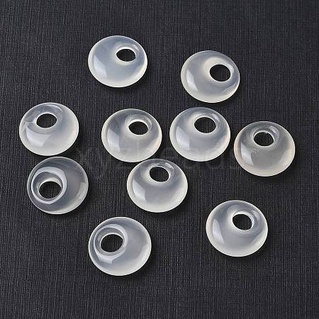 Natural White Agate Pendants GG-CBA19D0-04-1