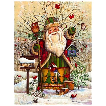 Christmas Santa Claus DIY Diamond Painting Kits PW-WGA4D7B-05-1