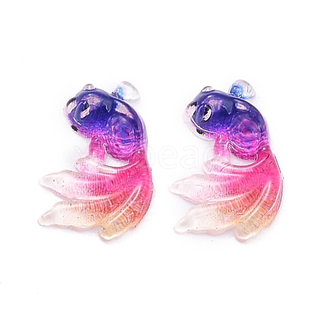 Transparent Resin Cabochons RESI-G022-01A-1