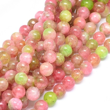 Natural Dyed Jade Beads Strands G-F601-A07-1