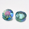 Faceted Glass Rhinestone Charms RGLA-F051-10mm-202PS-2