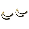 Alloy Enamel Stud Earrings EJEW-A047-02B-1