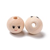 Printed Wood Beads WOOD-C001-02C-2