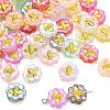 60Pcs 12 Colors Transparent Spray Painted Glass Beads GLAA-CJ0001-85-3