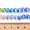 Rondelle Transparent Glass Beads Strands GLAA-T023-33A-4