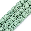 Synthetic Lava Rock Beads Strands G-S359-171B-1