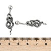 Snake 316 Surgical Stainless Steel Dangle Belly Button Rings EJEW-G416-18B-AS-5