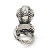 316 Stainless Steel Snake Finger Ring RJEW-C030-05B-AS-2