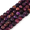 Natural Tiger Eye Dyed Beads Strands G-H028-A01-07A-1