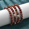 Natural Red Jasper Bead Stretch Bracelets BJEW-K212-B-012-2