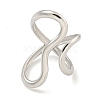 Non-Tarnish 304 Stainless Steel Open Cuff Ring for Women RJEW-A043-24P-1