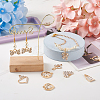 Kissitty 36Pcs 18 Style Alloy Pendants FIND-KS0001-15-14