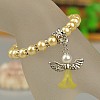 Lovely Wedding Dress Angel Bracelets for Kids BJEW-JB00727-12-2