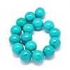 Natural Magnesite Round Bead Strands TURQ-E022-38B-25mm-2